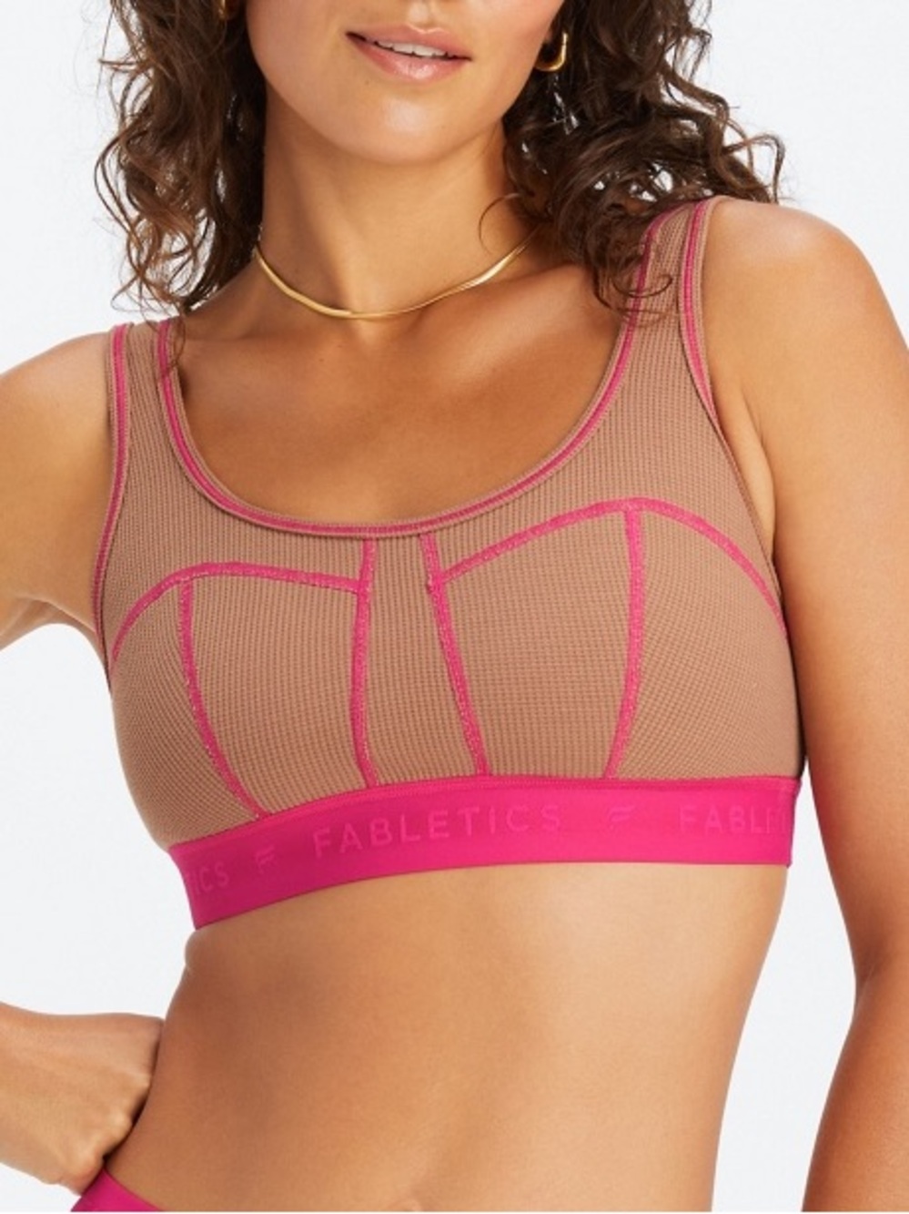 NWT fabletics waffle bra size small